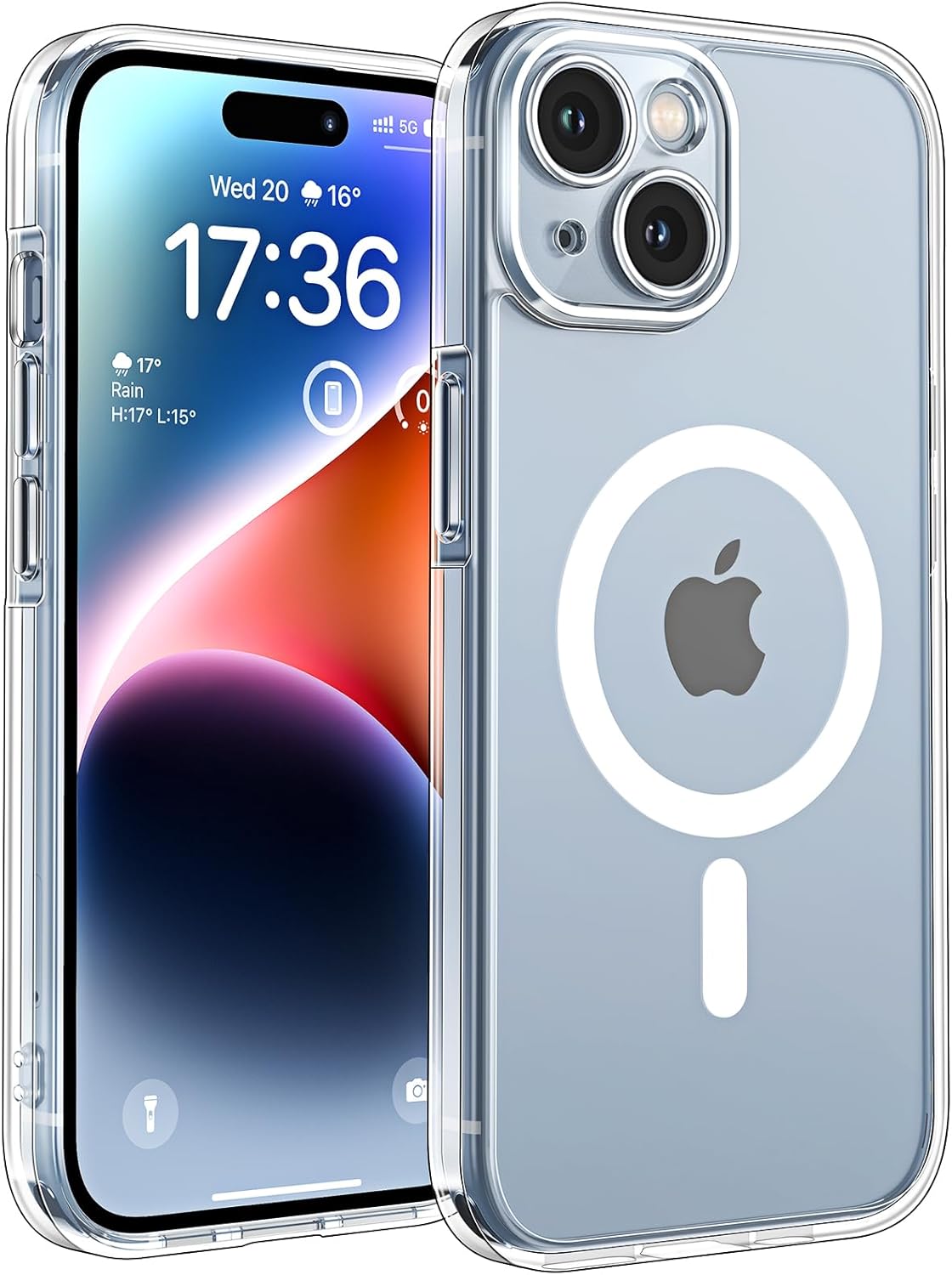 TOCOL Coque Magnétique pour iPhone 17 Pro Max 6,9 Pouces, Compatible avec MagSafe, Anneau Magnétique Intégré, Protection de l'objectif améliorée, Coque Mat Translucide Fine Antichoc, Noir - ModaPhone