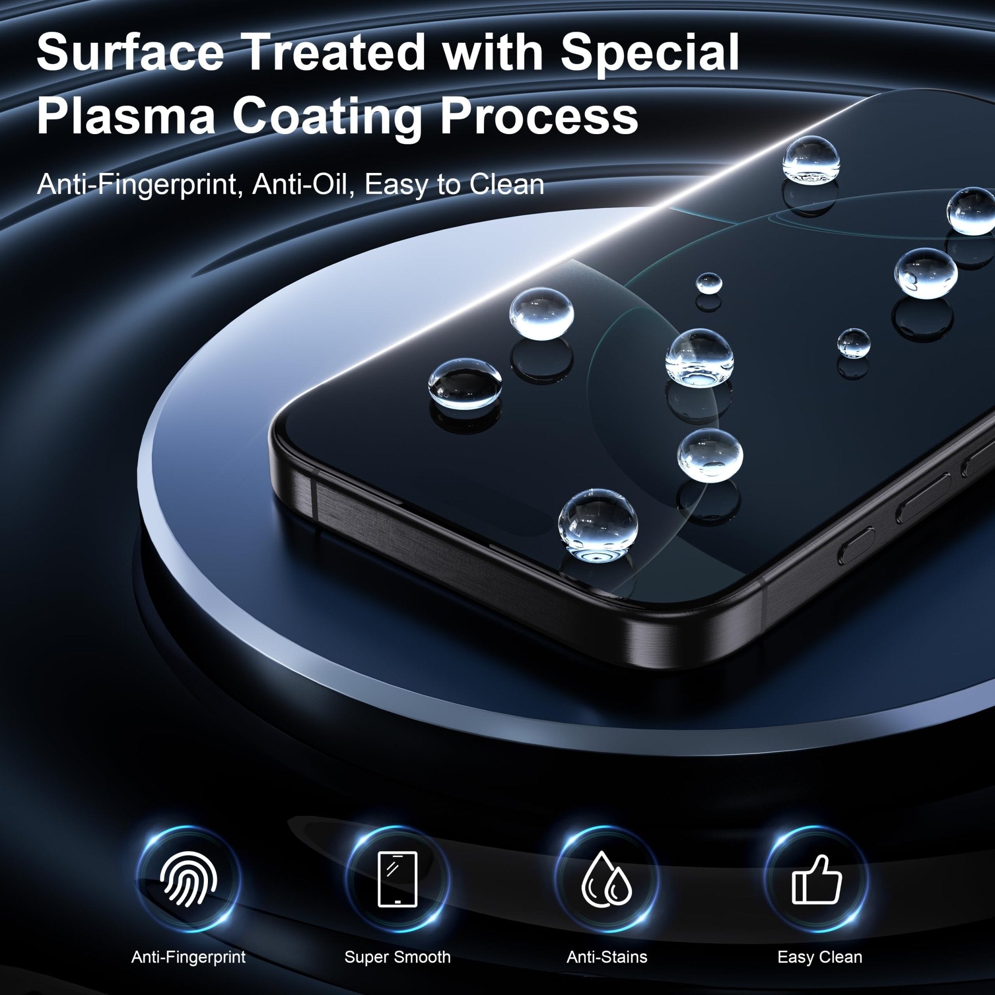 Helssitot Magnetic Matte Case Compatible with iP 17 Pro Max with 2 Anti - Glare Screen Protector, Hard PC Scratch - Resistant, Shockproof, Translucent - ModaPhone