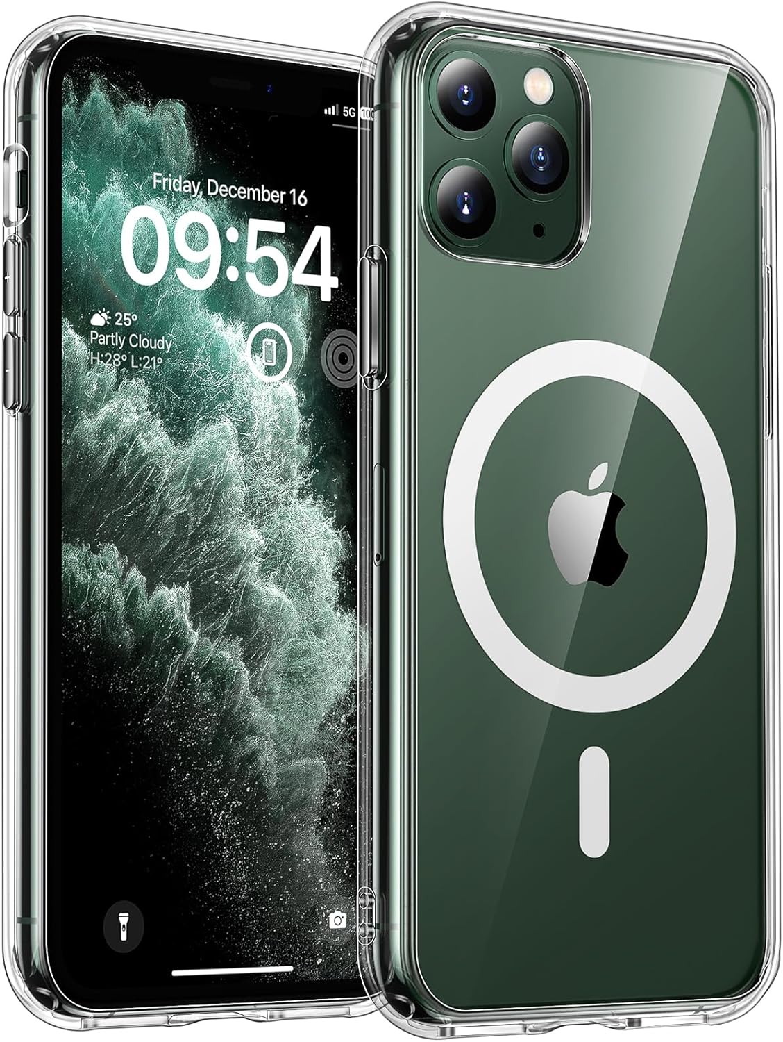 TOCOL Coque Magnétique pour iPhone 17 Pro Max 6,9 Pouces, Compatible avec MagSafe, Anneau Magnétique Intégré, Protection de l'objectif améliorée, Coque Mat Translucide Fine Antichoc, Noir - ModaPhone