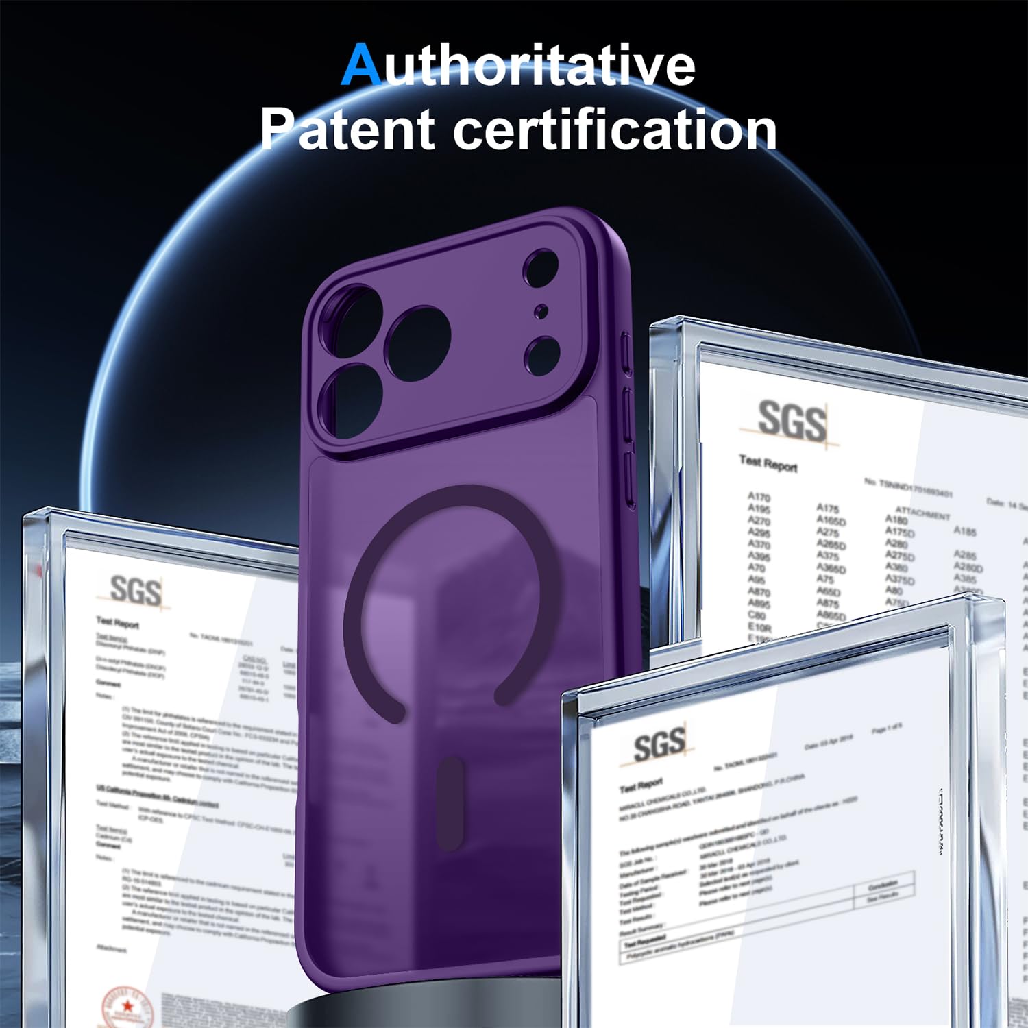 Helssitot Magnetic Matte Case Compatible with iP 17 Pro Max with 2 Anti - Glare Screen Protector, Hard PC Scratch - Resistant, Shockproof, Translucent - ModaPhone