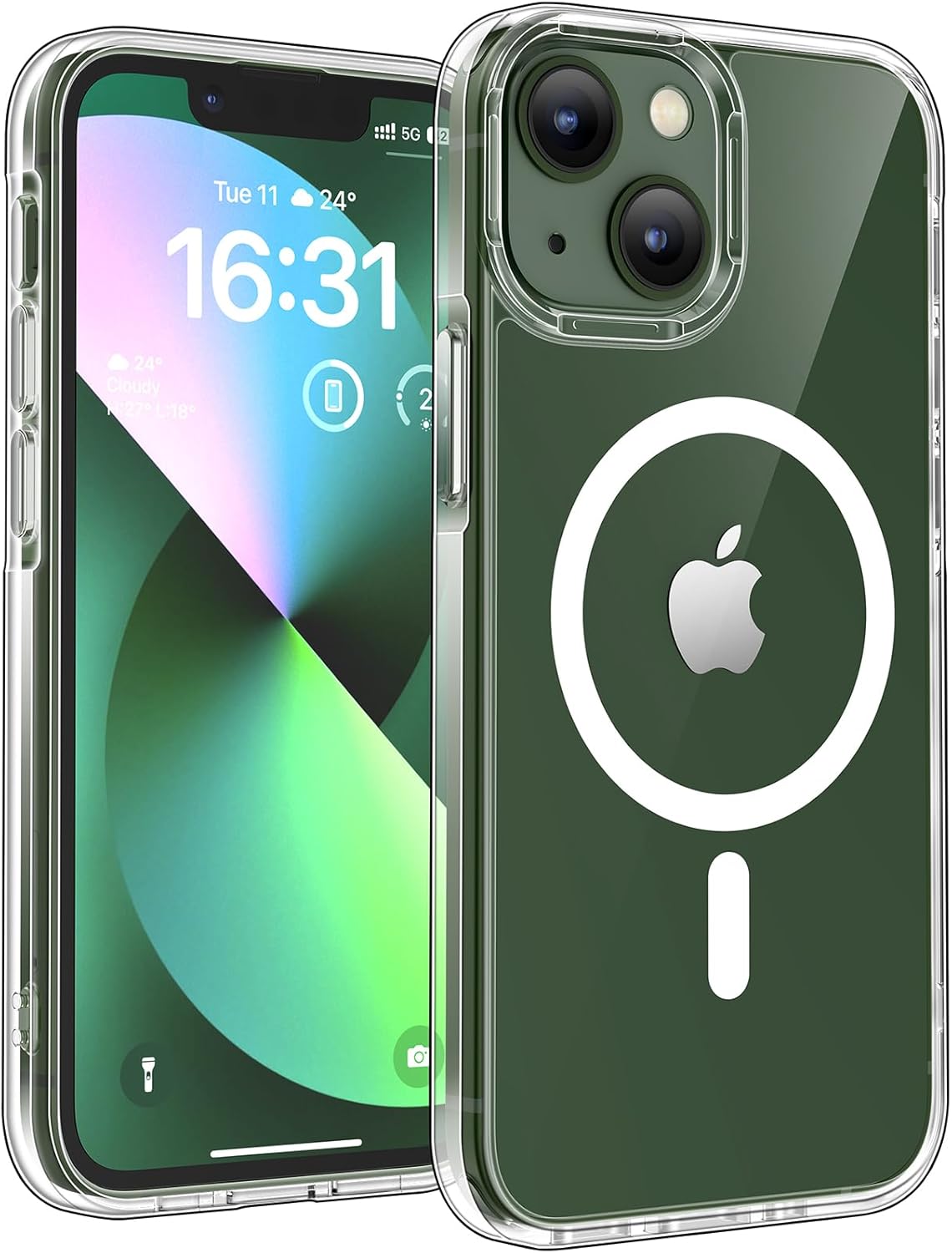 TOCOL Coque Magnétique pour iPhone 17 Pro Max 6,9 Pouces, Compatible avec MagSafe, Anneau Magnétique Intégré, Protection de l'objectif améliorée, Coque Mat Translucide Fine Antichoc, Noir - ModaPhone