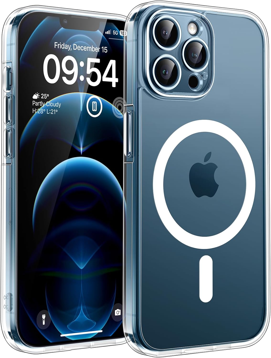 TOCOL Coque Magnétique pour iPhone 17 Pro Max 6,9 Pouces, Compatible avec MagSafe, Anneau Magnétique Intégré, Protection de l'objectif améliorée, Coque Mat Translucide Fine Antichoc, Noir - ModaPhone