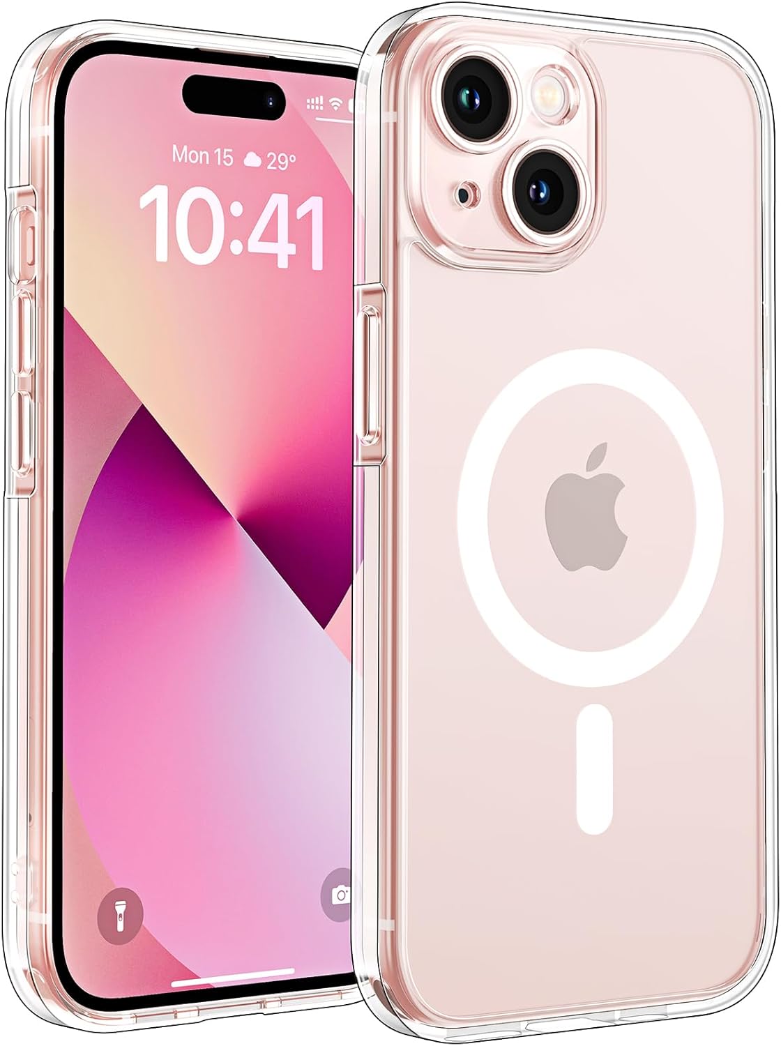 TOCOL Coque Magnétique pour iPhone 17 Pro Max 6,9 Pouces, Compatible avec MagSafe, Anneau Magnétique Intégré, Protection de l'objectif améliorée, Coque Mat Translucide Fine Antichoc, Noir - ModaPhone